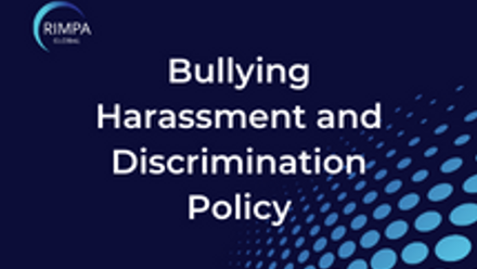 Bullying and Harassment RIMPA Policy Thumbnail