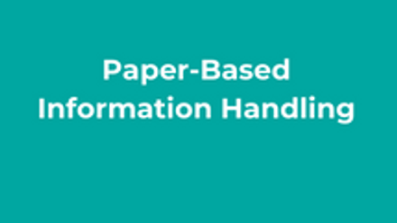 Paper-Based Information Handling Thumbnail