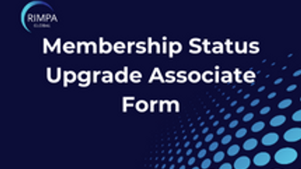 RIMPA Membership Status Upgrade Associate Form Thumbnail