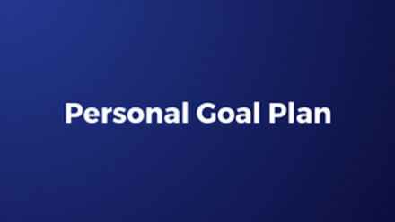 Personal Goal Plan