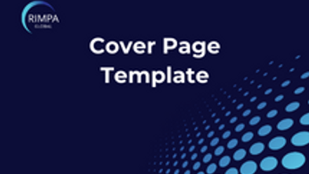 RIMPA Cover Page Template Thumbnail