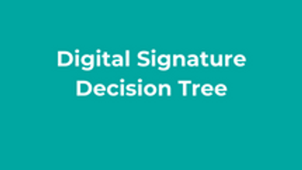 Digital Signature Decision Tree thumbnail