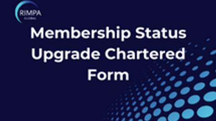 RIMPA Membership Status Upgrade Chartered Form THumbnail